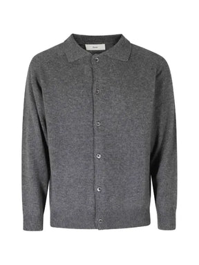 DUNST collared raglan-sleeve cardigan