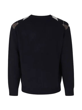 DUNST argyle-intarsia cardigan