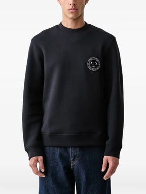 Armani Exchange logo-patch sweater
