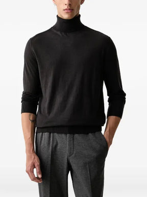 Armani Exchange roll-neck ribbed-trim sweater