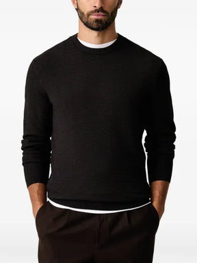 Armani Exchange textured-knit sweater