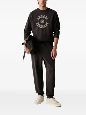 Armani Exchange logo-patch sweater