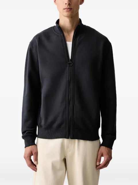 Barbour zip-up ribbed-trim sweater