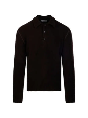 Diana Studio button-fastening polo-collar sweater
