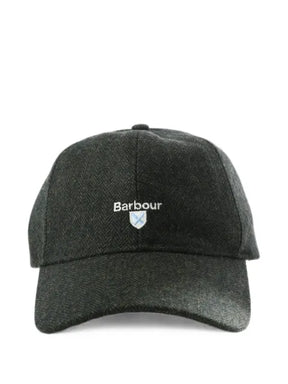 Barbour Barlow herringbone-pattern logo-embroidered cap