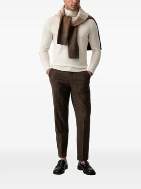 Karl Lagerfeld roll-neck logo-embroidered sweater