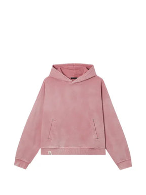 FIVE CM skeleton-embroidered washed-effect hoodie