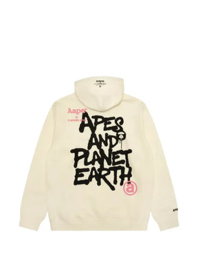 AAPE BY *A BATHING APE® logo-print drawstring hoodie