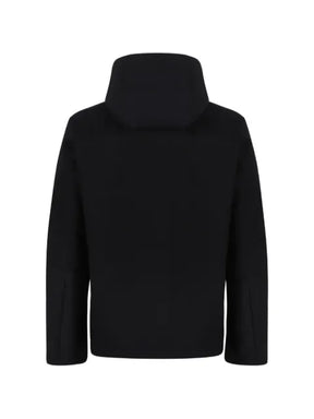Add hooded concealed-fastening jacket