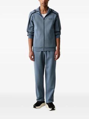Ea7 Emporio Armani logo-print zip-up tracksuit