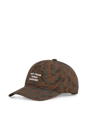 Drôle De Monsieur "Not From Paris Madame" Baseballkappe mit Camouflage-Print