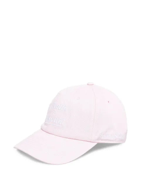 Sporty & Rich Health is Wealth Baseballkappe mit Slogan-Stickerei