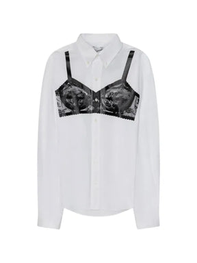 Vaquera Trompe L'Oeil button-down shirt