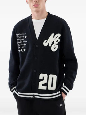 NEW ERA CAP Heritage logo-patch button-up cardigan