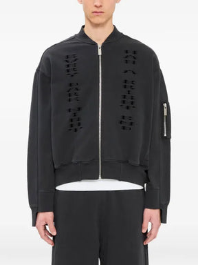 44 LABEL GROUP logo-print bomber jacket