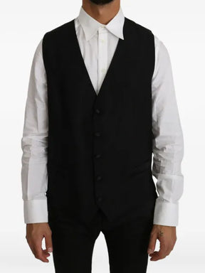 Dolce & Gabbana V-neck button-up waistcoat