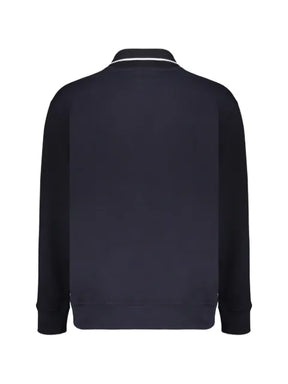 Paul & Shark polo-collar logo-patch sweatshirt