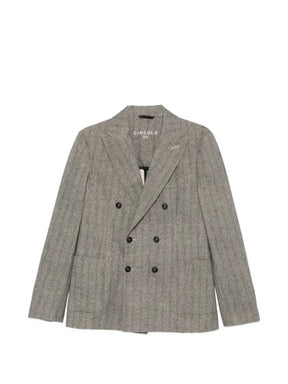 Circolo 1901 herringbone double-breasted blazer