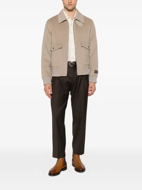 ON THE BUND zip-up flap-pocket jacket