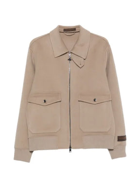 ON THE BUND zip-up flap-pocket jacket