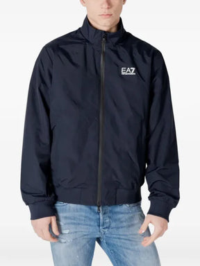 Ea7 Emporio Armani logo-print bomber jacket