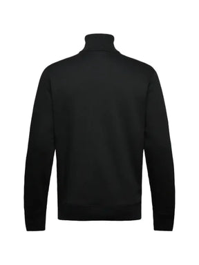 BOSS cotton-jersey jacket with logo badge