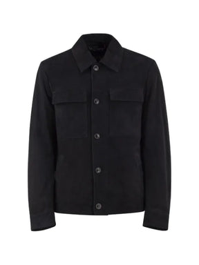 Herno bottom-down suede jacket