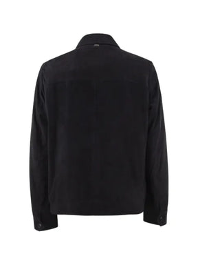 Herno bottom-down suede jacket