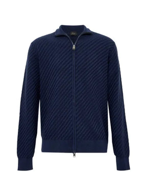 Brioni Trama zip-up sweater
