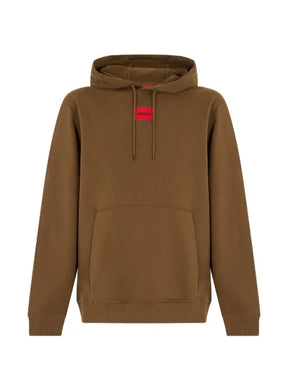 BOSS logo-patch drawstring hoodie