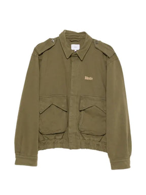 RHUDE logo-embroidered bomber jacket