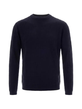 Emporio Armani waffle-knit sweater