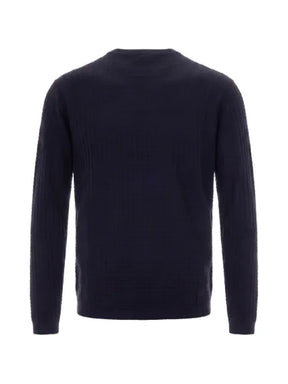 Emporio Armani waffle-knit sweater