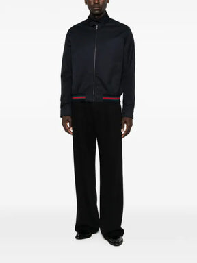 Gucci Web-stripe cotton jacket