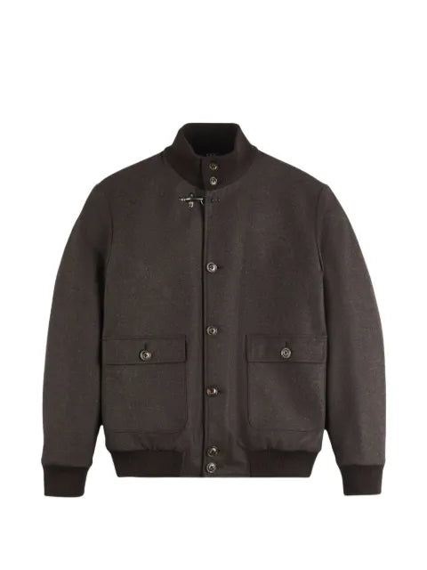 Fay hook wool bomber jacket