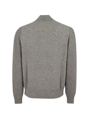 Lardini ribbed-knit panel jacket