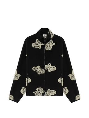 Autry Teddy logo-patch zip-up jacket