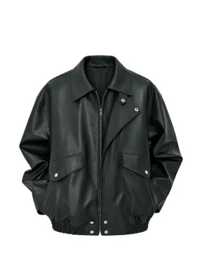 DUNST high-neck patch-pocket jacket