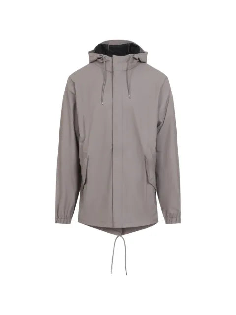 Rains drawstring-hood fishtail jacket