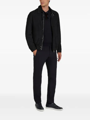 slowear Montedoro suede bomber jacket