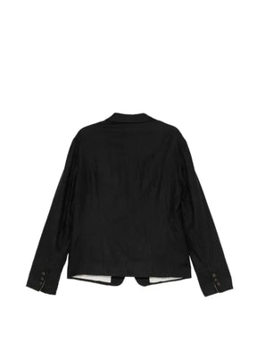 Forme D'expression crinkled-finish single-breasted blazer 