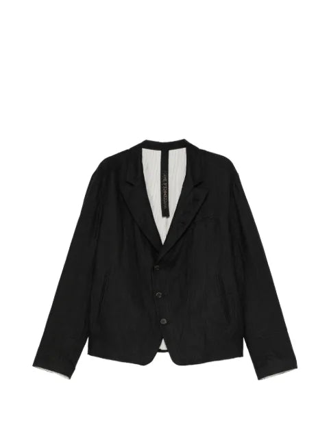 Forme D'expression crinkled-finish single-breasted blazer 