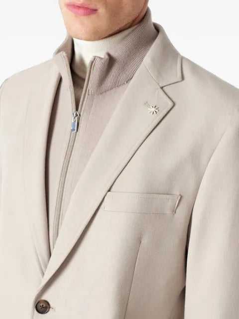 Manuel Ritz layered single-breasted jacket