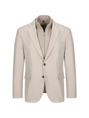 Manuel Ritz layered single-breasted jacket