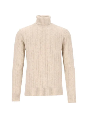 Eleventy cable-knit roll-neck sweater