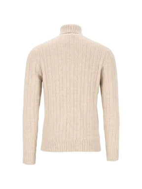 Eleventy cable-knit roll-neck sweater