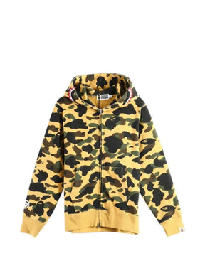 A BATHING APE® camouflage-print shark hoodie