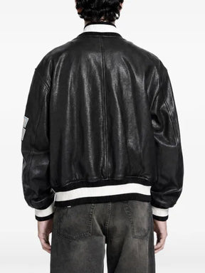 Off-White patch-detail varsity jacket
