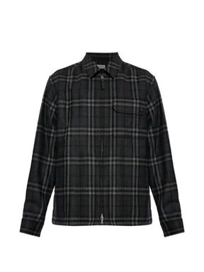 Burberry Check wool cashmere overshirt