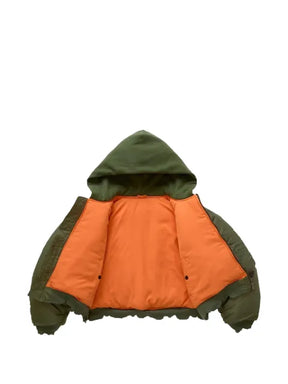 GV Gallery hooded cropped bomber jacket